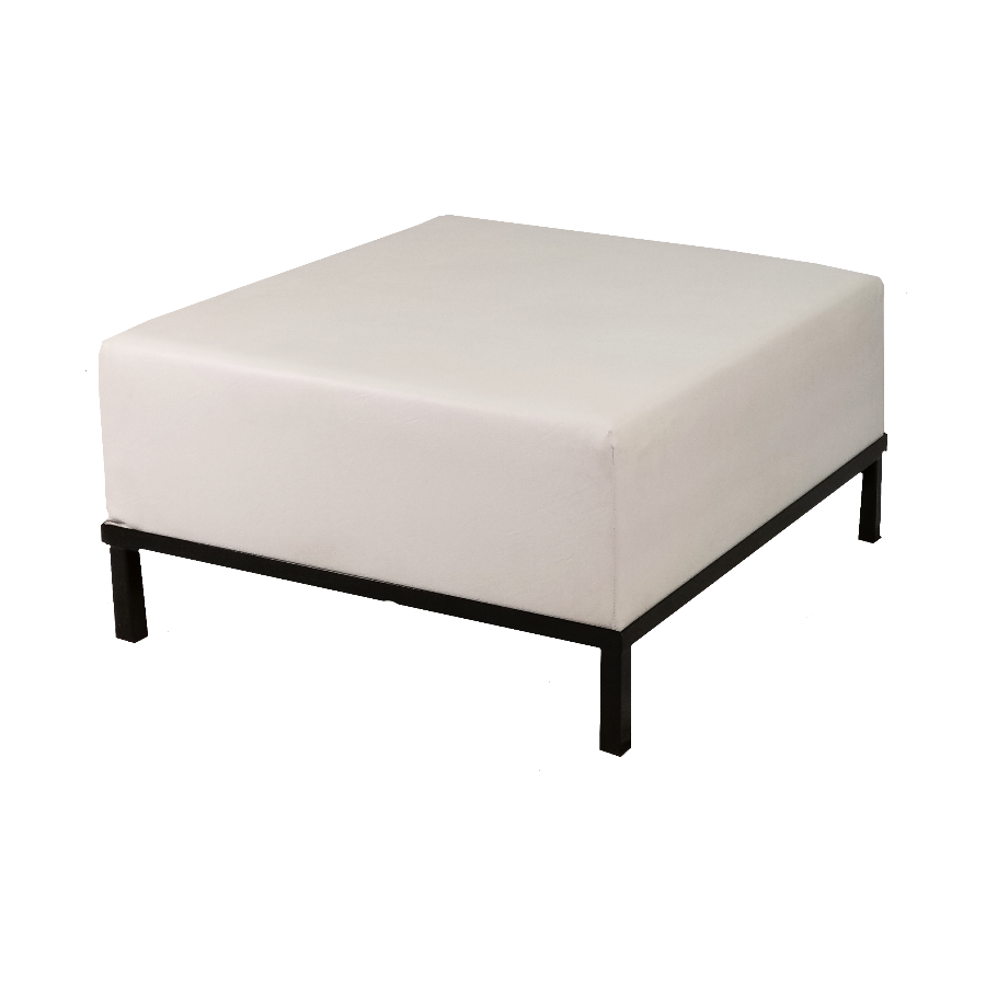 XL Hocker schwarz mit Husse